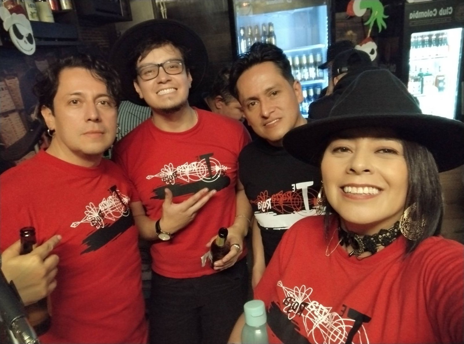 Los integrantes de Te Razza Roja entre shows
