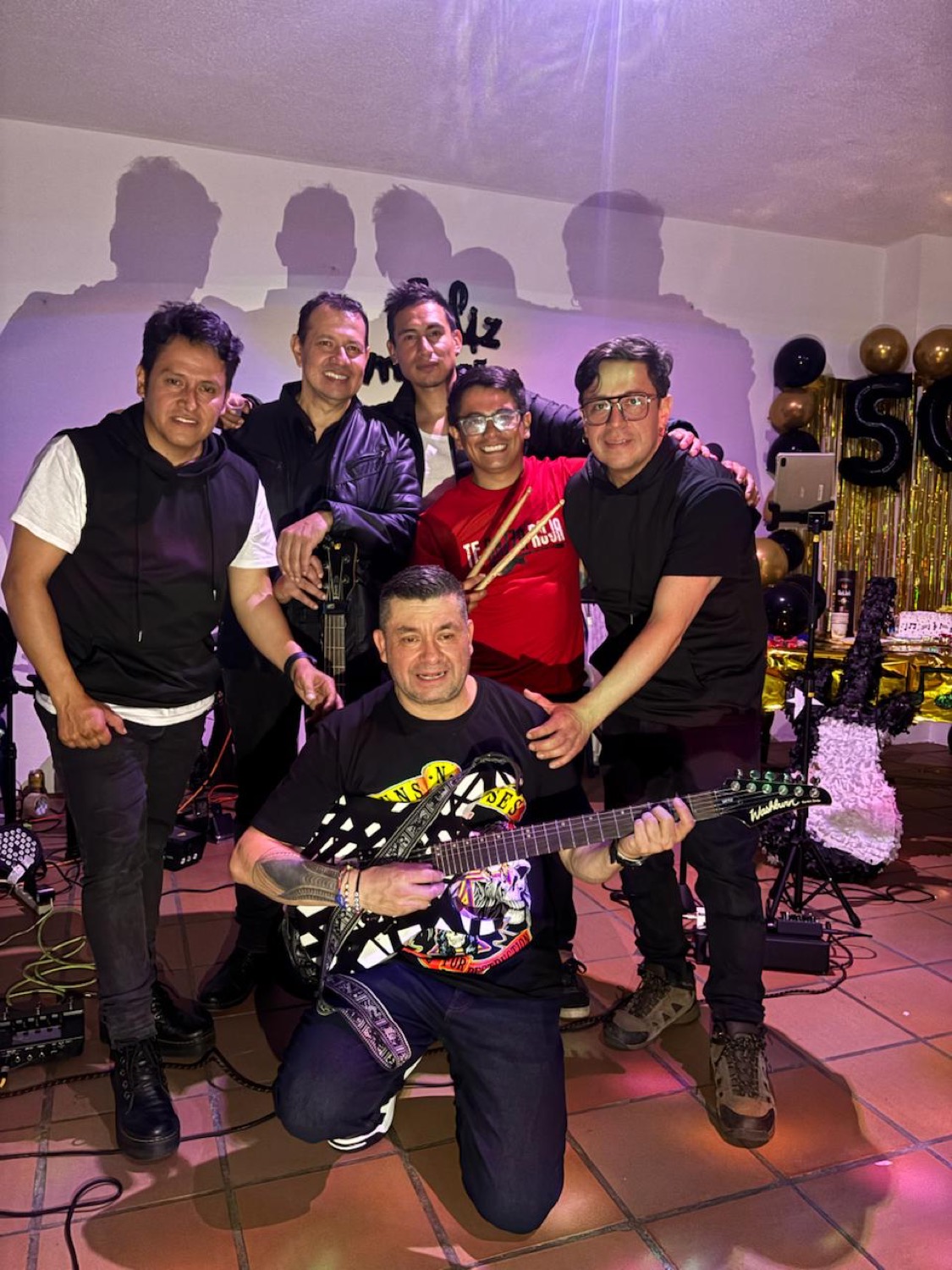 Te Razza Roja en una fiesta de cumpleaños
